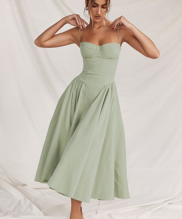 Gabriella Budapest | Ujjatlan midi hosszúságú bustier ruha