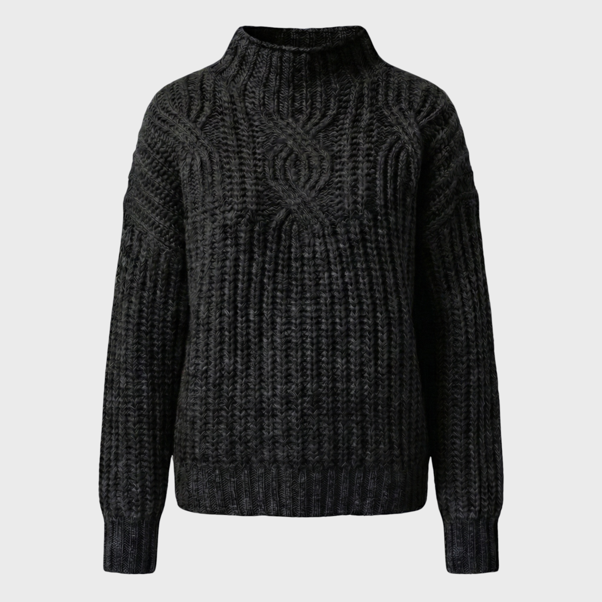 Aroa – Högkragad Stickad Tröja