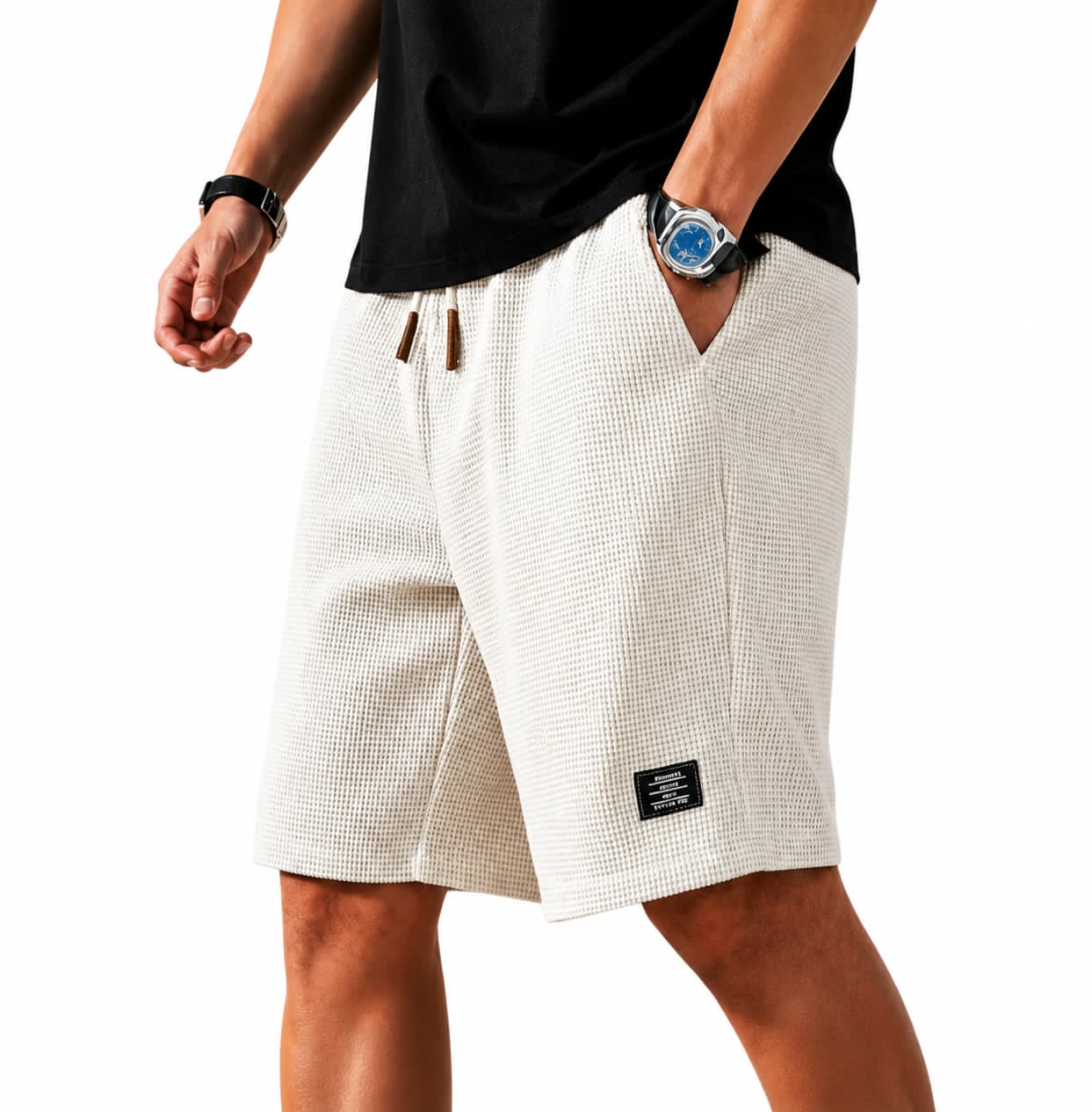 Mason | Vafflade Bermuda Shorts