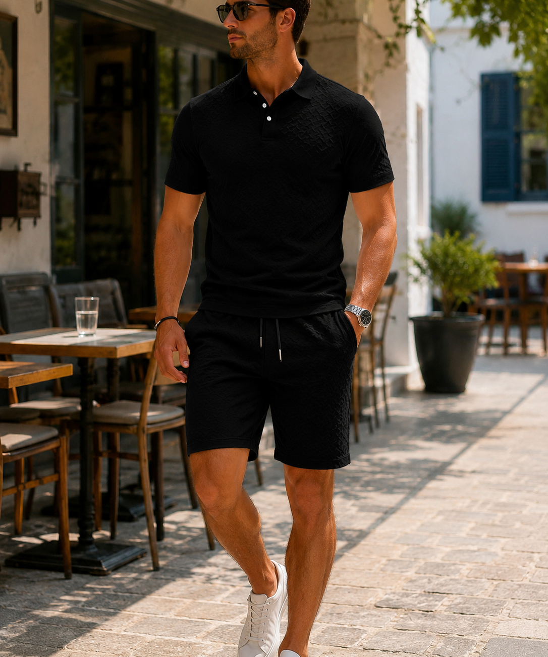 Mason | Elegant Polo- och Shorts-set