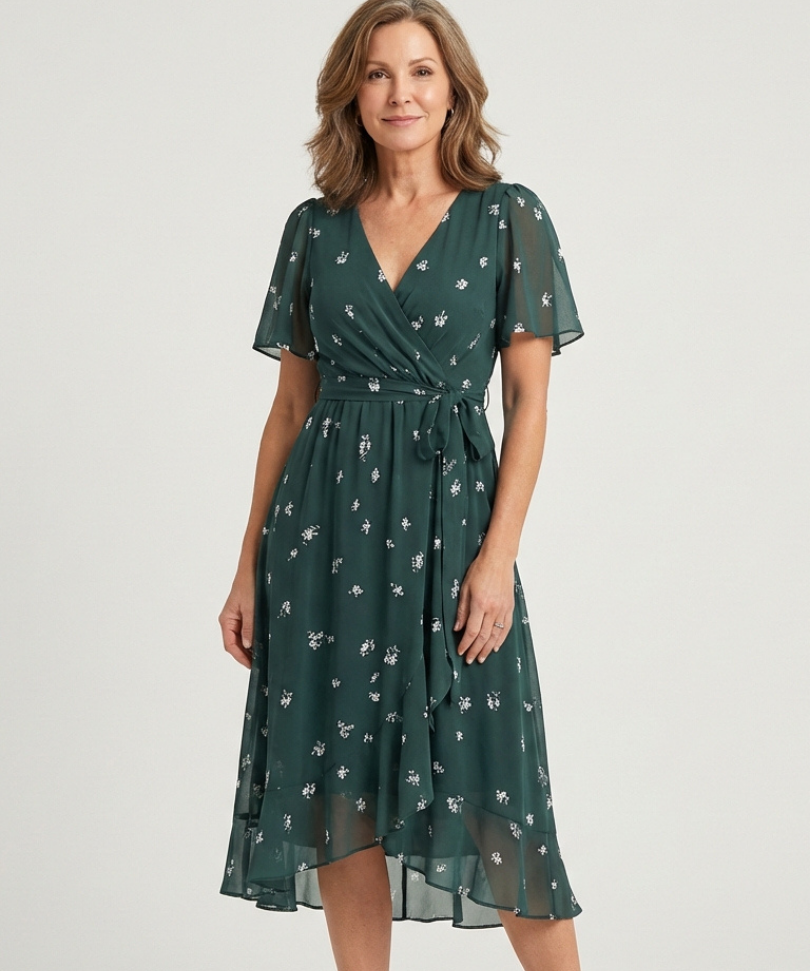 Chloé | Mönstrad Midiklänning