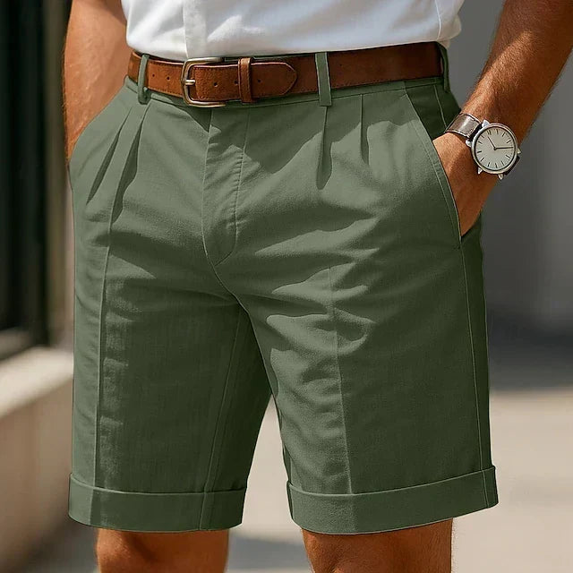 Enzo | Lyxiga, Plisserade Sommar Bermuda Shorts